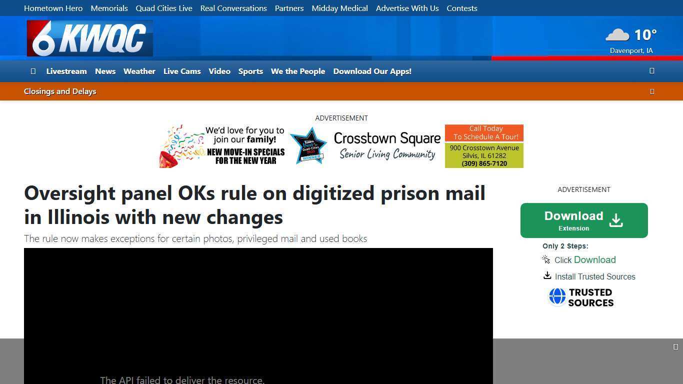 Oversight panel OKs rule on digitized prison mail in Illinois with new changes