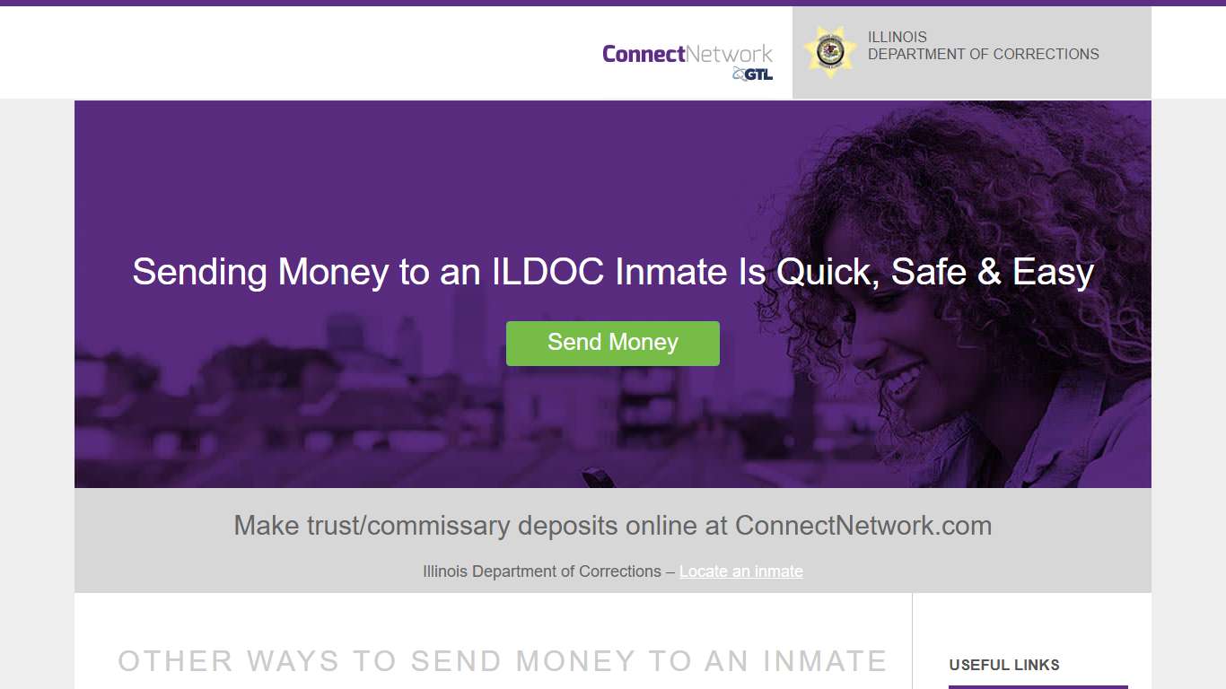 ILDOC Commissary - Deposit Money for Inmate | ConnectNetwork